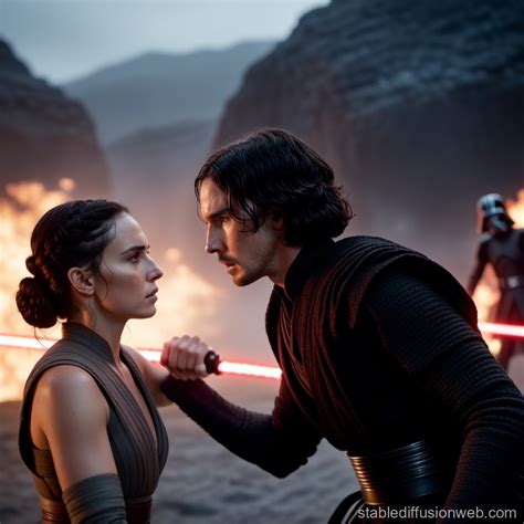Star Wars: Rey vs Kylo Ren Duel | Stable Diffusion Online
