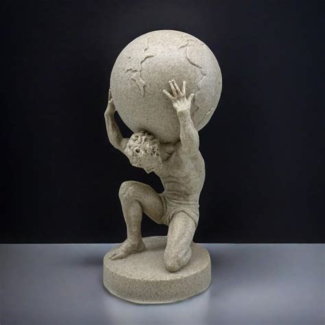 Amazon.com: FUNSXBUG 11 Inch Large Atlas Holding World Greek God Statue ...