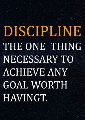 Discipline Motivational Printed Poster Photographic Paper - Quotes ...