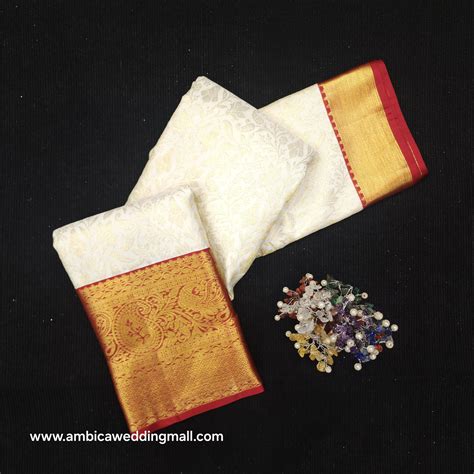 Pure Kanchi Pattu Resham Talambralu Saree – Ambica Wedding Mall