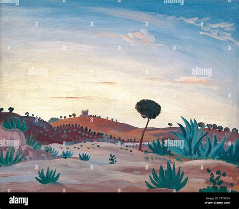 James D Innes - Spanish Landscape - 1912 Stock Photo - Alamy