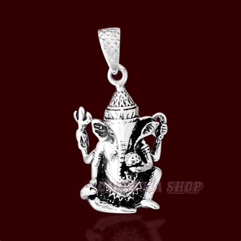 Ganesh Silver Pendant Buy online for Festival
