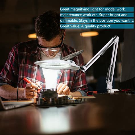 LED Magnifying Floor Lamp, Kirkas 2-in-1 Magnifying Glass with Light ...