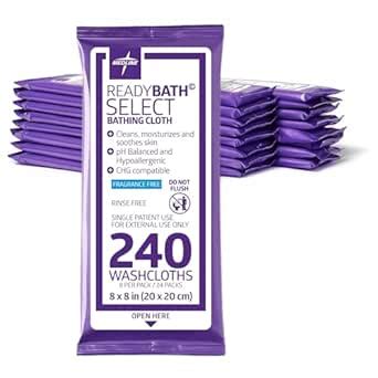 Medline ReadyBath Basics Fragrance Free Washcloths Case: 30 : Amazon.in ...
