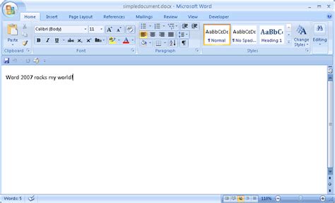 Creating A New Document In Microsoft Word 2007 Tutorial Ms Word | Hot ...