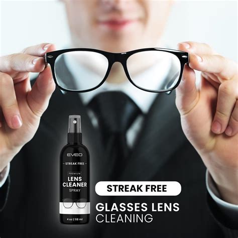 Buy EVEO Eyeglass Cleaner Spray - No Streaks Technology with Microfiber ...