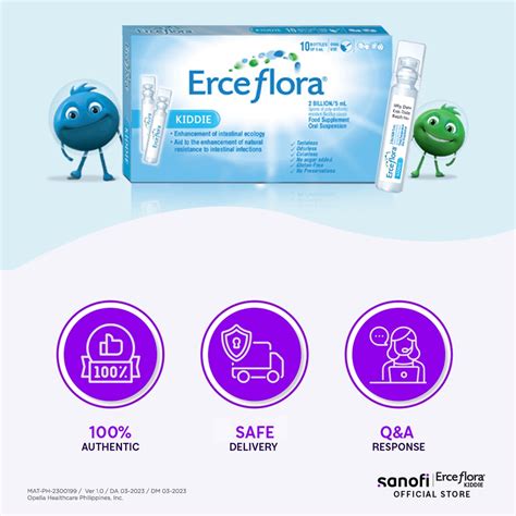 Erceflora Kiddie Probiotic Supplement - 10 Mini Bottles x 5ml (Bundle of 4) | Shopee Philippines
