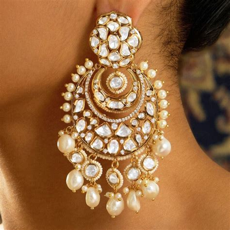 Timeless Pearl Chandbali Earring Classic Grace
