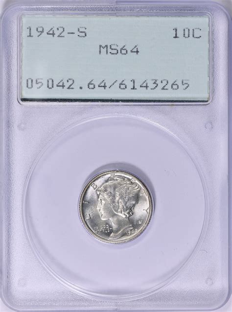 1942-S Mercury Dime PCGS MS-64 OGH (1st Gen) (Item 1782904 ...