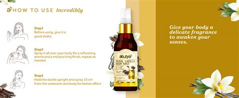atulya 100% Natural Body Mist 150ml (Royal Vanilla) : Amazon.in: Beauty