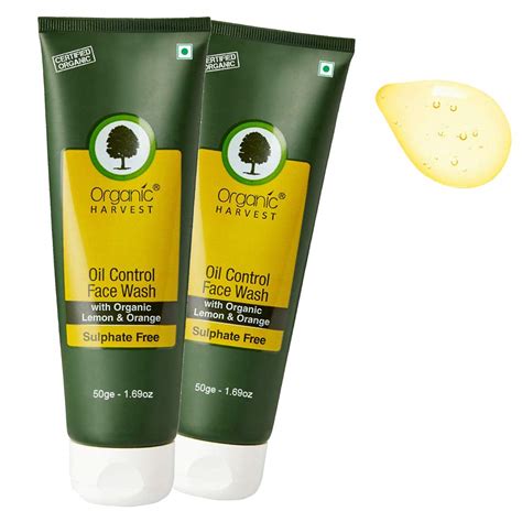 Organic Harvest Face Wash For Oil Control, &, Paraben & Sulphate Free ...