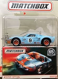 Matchbox Globe Travelers Blue Ford Gt40 65Th Anniversary : Amazon.in ...