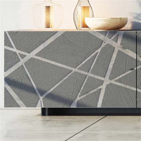Sideboard in Matt Lacquered Mdf with 2 Doors Made in Italy