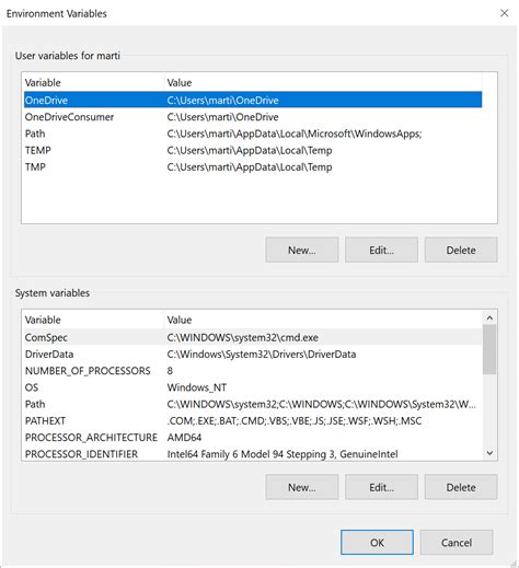 Setting Environment Variables 的图像结果