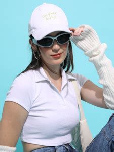 Tokyo Talkies Casual Solid Women White Top - Buy Tokyo Talkies Casual ...