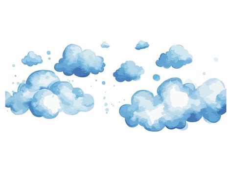 Watercolor clouds blue Images - Free Download on Freepik