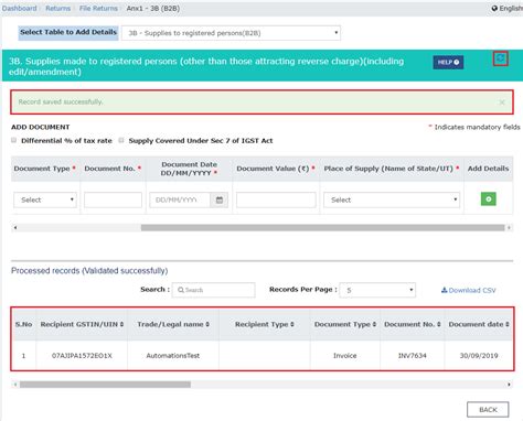 How to Upload and Download GST ANX 1 – Annexure of Outward Supplies