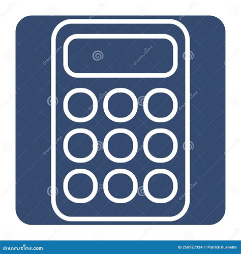 Technology Calculator , Icon Stock Vector - Illustration of element, calculator: 258927334
