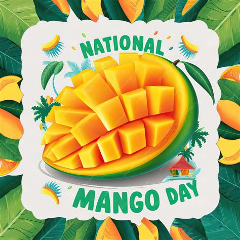 National Mango Day Social Media Poster National Mango Day poster ...