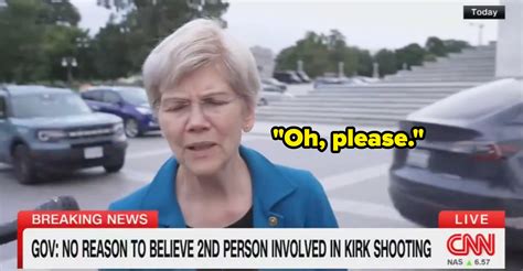 Elizabeth Warren's Viral CNN Reaction After Charlie Kirk Shooting