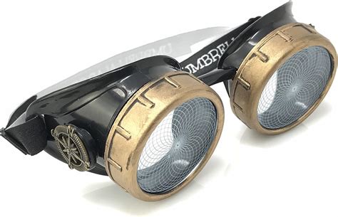 Buy UMBRELLALABORATORY Steampunk Victorian Style Goggles with Neon ...