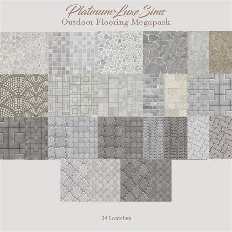 Outdoor Flooring Megapack | PlatinumLuxeSims