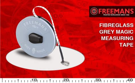 FREEMANS FM30 Grey Magic Fibreglass Measuring Tape - 30m/100ft With ...