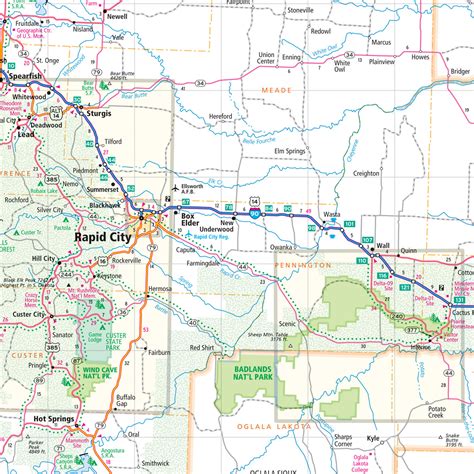 South Dakota Road Map Printable Printable Map Of Sioux Falls, South