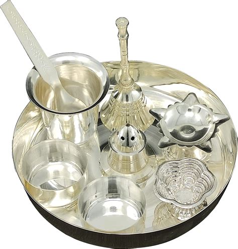 KBB Brass Pooja THALI Set, GANPATI Bappa BHOG Set, Ganesha BHOG Set ...