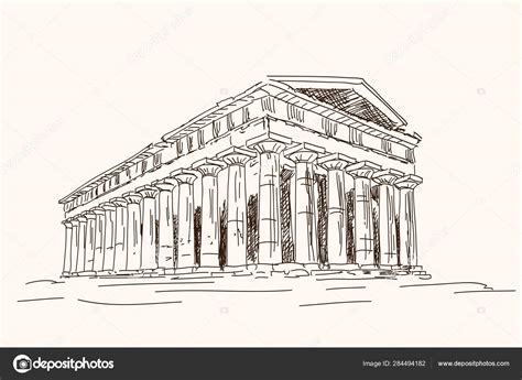 Ancient greek temple. Stock Vector by ©migfoto 284494182