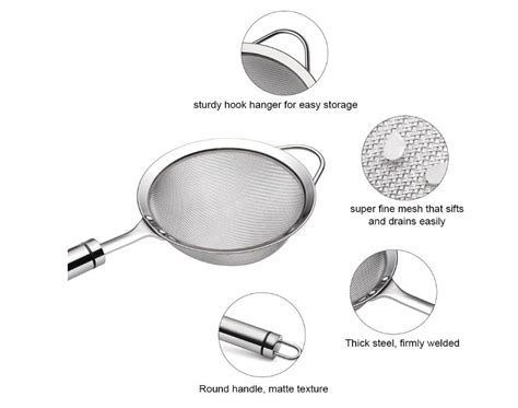 Stainless Steel Fine Mesh Strainer, Colander,food Strainer Colander ...