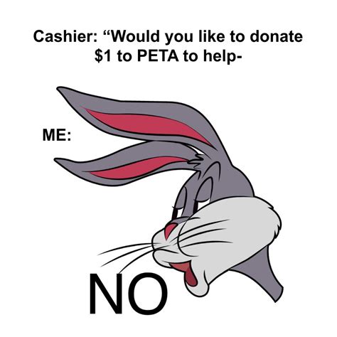 Free Bugs Bunny No Meme Template to Edit Online