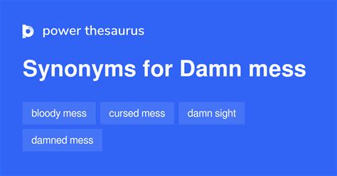 Damn Mess synonyms - 16 Words and Phrases for Damn Mess