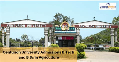 Centurion University B.Tech and B.Sc Agriculture Admissions 2020 Dates ...