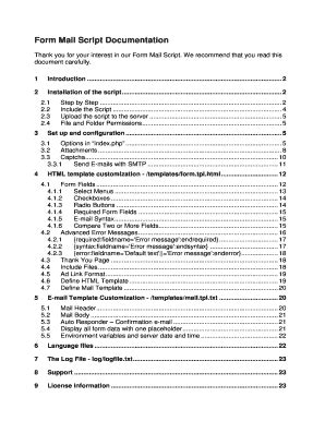 Fillable Online sunnysales Form Mail Script Documentation Fax Email ...