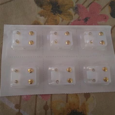 Gadgetsden 12 Pairs Anti-Allergy Medical Grade Steel Zirconia Gem ...