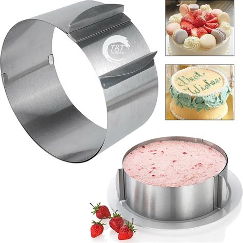 Stainless Steel Adjustable Cake Ring – The Baking Therapy