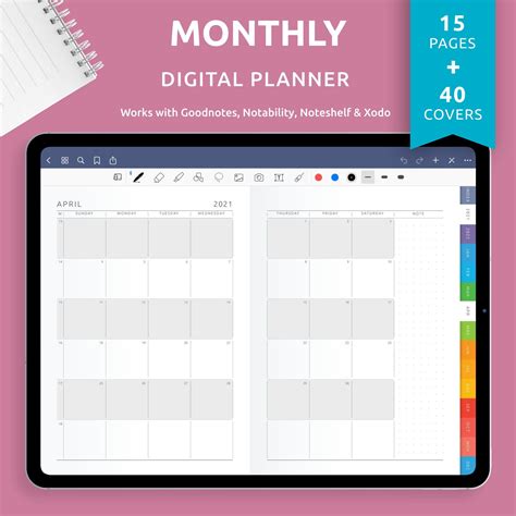 Goodnotes Calendar Template Free