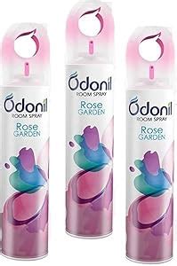 Odonil Spray (Pack of 3) Rose Garden -220ml each Spray (3 x 0.33 ml ...