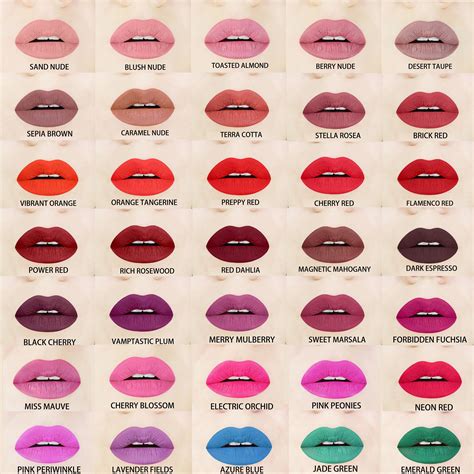 All Aromi Beauty Liquid Matte Lipsticks | Liquid lipstick swatches, Matte lipstick brands, Red ...