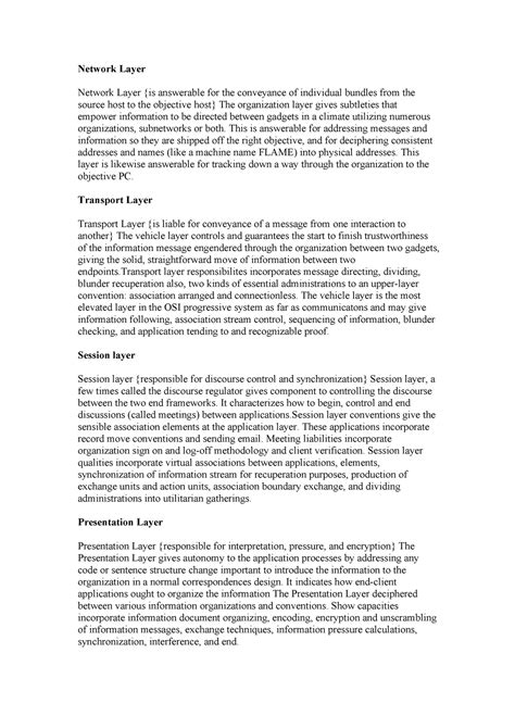 OSI layers and Data Communication Circuits - Network Layer Network ...