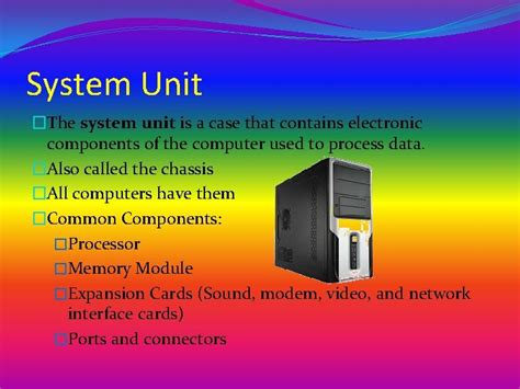 Image result for Major Component of System Unit Tutorial