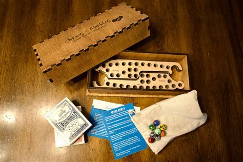 Jokers and Marbles Game With Beautiful Wooden Box Complete 8 - Etsy