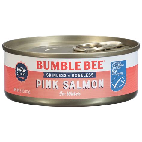 Bumble Bee Skinless and Boneless Wild Pink Salmon, Ready to Eat Salmon ...