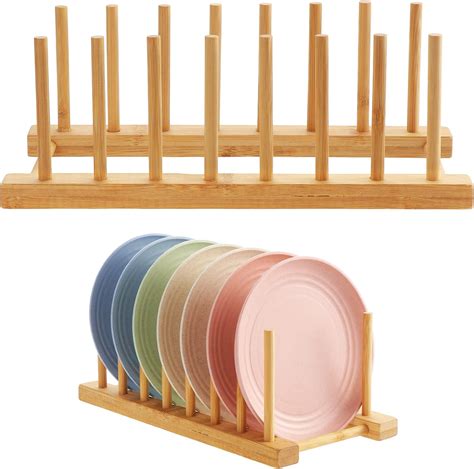 DUBENS Bamboo Abtropfgestel Küche Geschirrkorb Abtropfständer Bambus ...