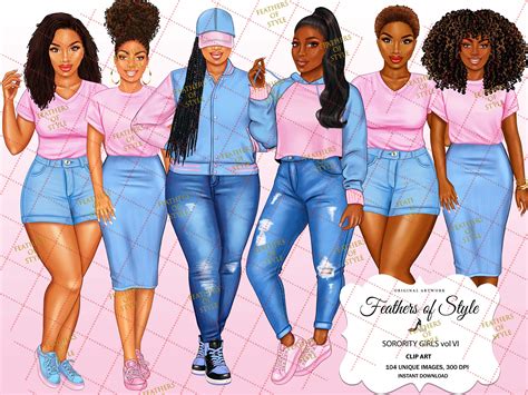 African American Sisterhood Clip Art