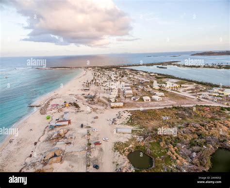 Beautiful view of orient bay beach on st.martin. Aerial view after ...