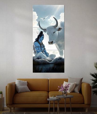 Calm & Divine – Meditating Lord Shiva Split Poster | Buy On Everanta