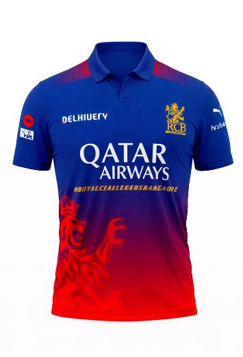 JerseyJunction Customized Bengaluru IPL Jersey 2024 polo neck half sle ...