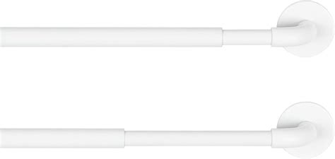 Buy KXLife 2 Pack Adjustable Sticky Self Adhesive Sash Curtain Rod for ...